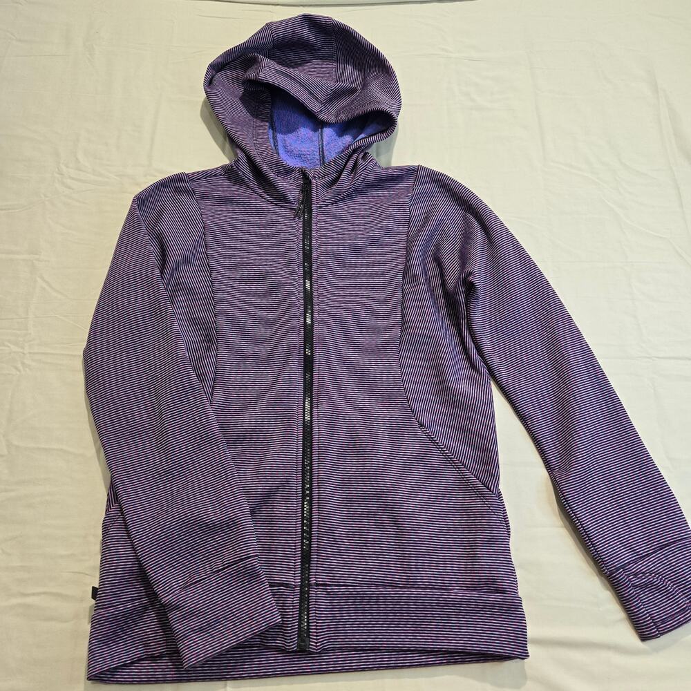 Athleta Girl Purple Space Dye Fearless Full-zip Hoodie Jacket Sz XXL/16